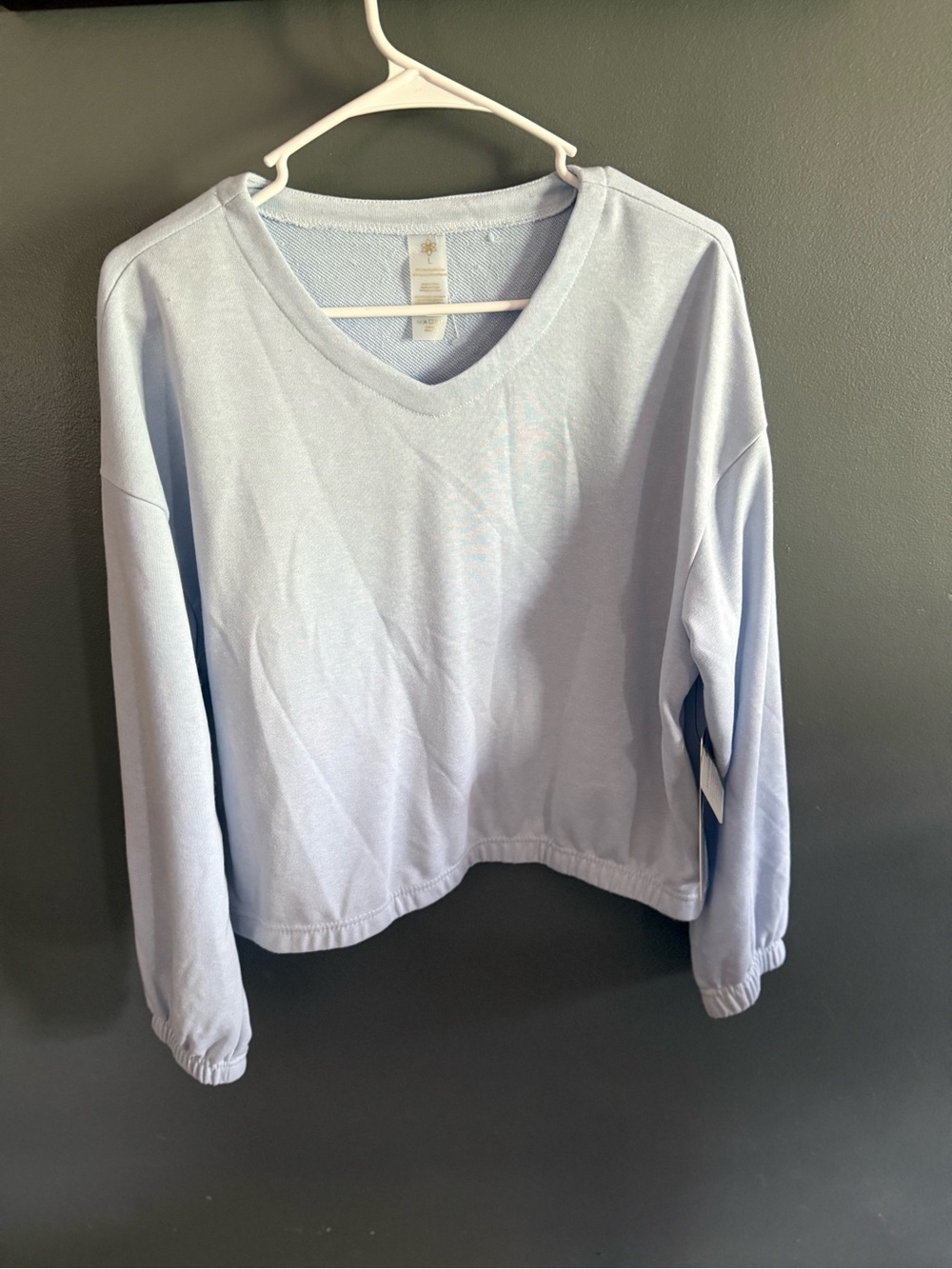 Light Blue Women's Yoga Top - Size L